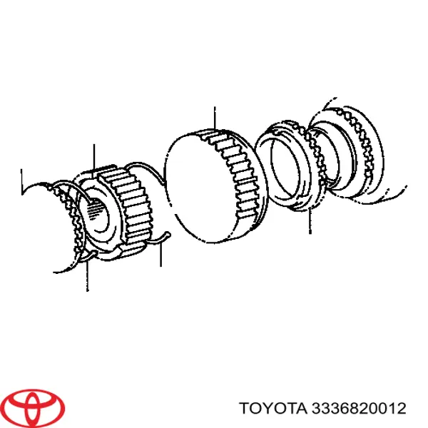 3336820012 Toyota anillo sincronizador