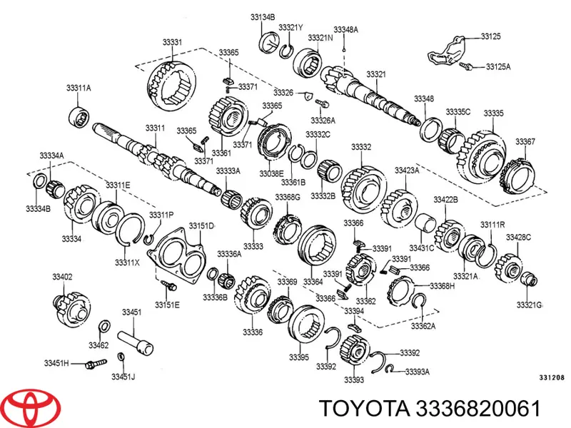 Anillo sincronizador Toyota 3336820061 precio, desde 51,68 EUR