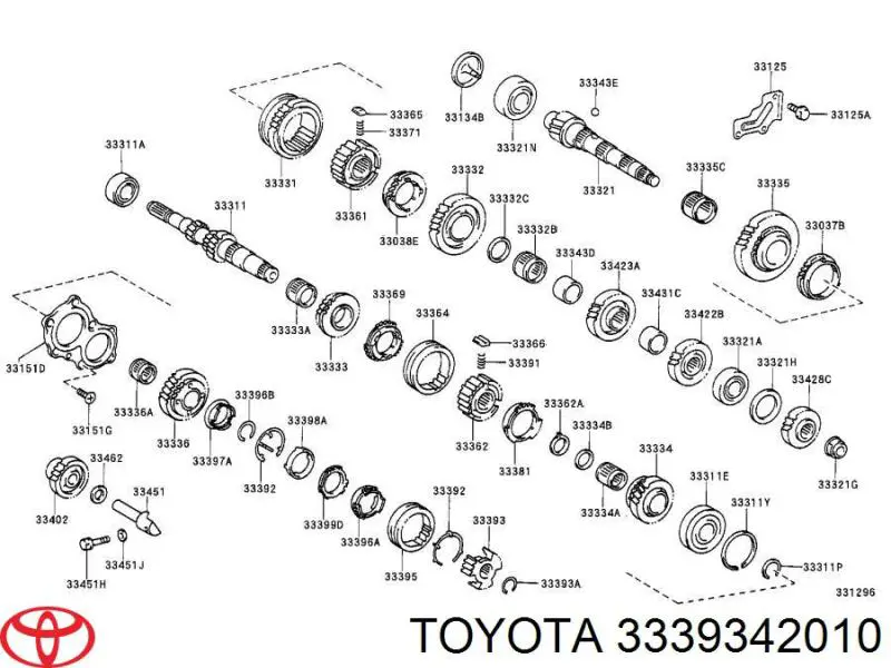 Anillo exterior del sincronizador de la quinta marcha Toyota 3339312022 precio, desde 199,63 EUR