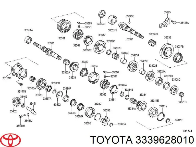 Anillo sincronizador Toyota 3339628010 precio, desde 56,43 EUR