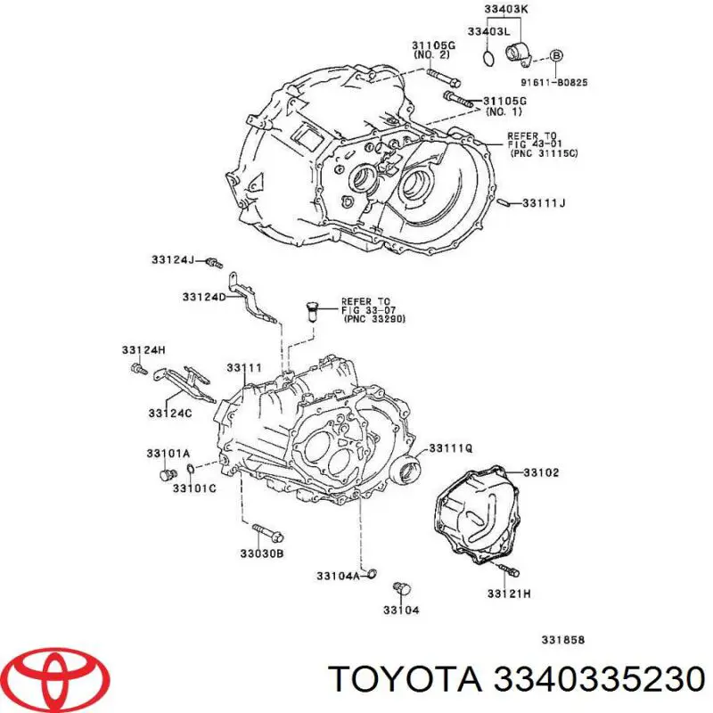 Comprar 3340335230 Toyota Piñón impulsor del velocímetro