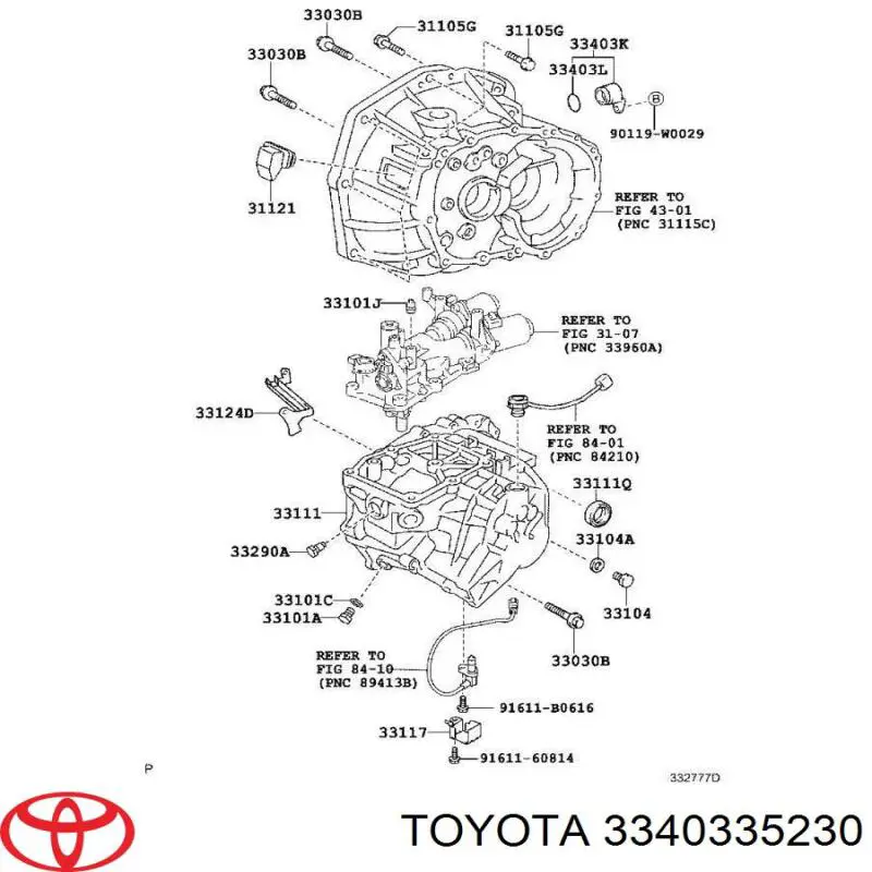 Piñón impulsor del velocímetro Toyota 3340335230 precio, desde 80,95 EUR