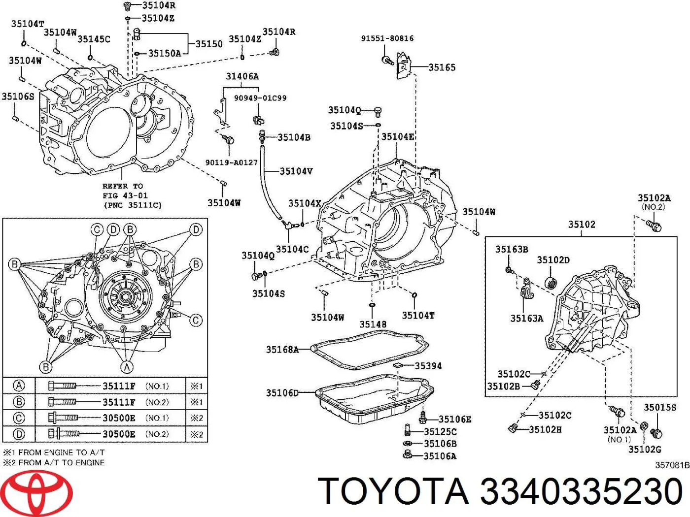 Piñón de velocímetro para Toyota Avensis (T27)