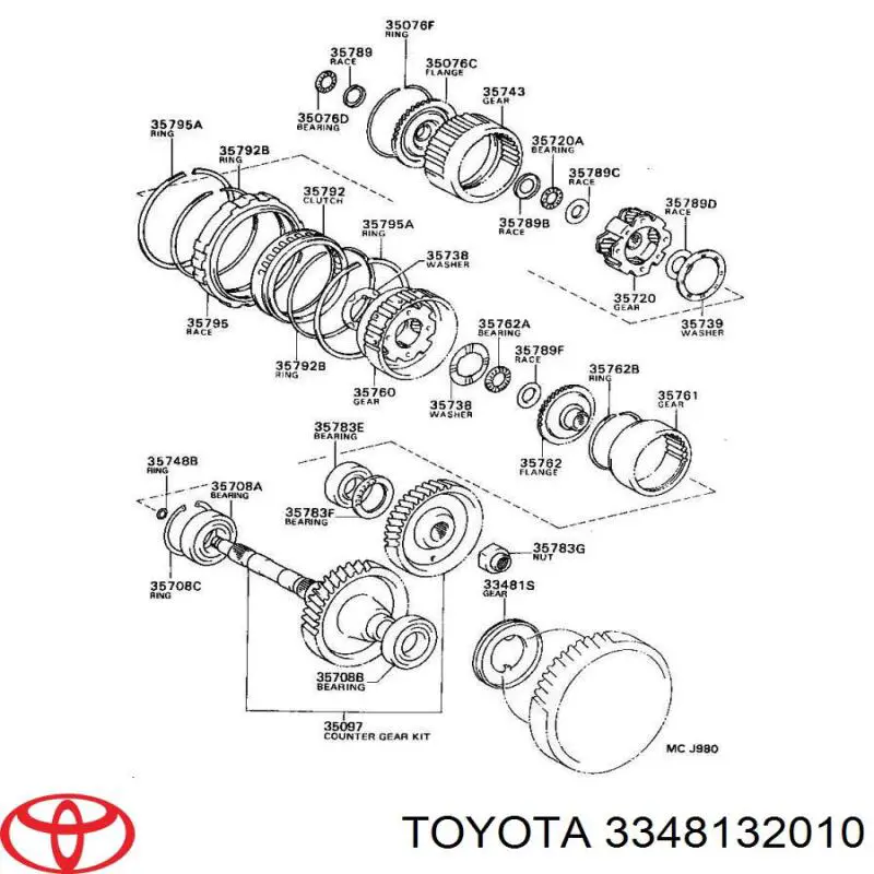 3348132010 Toyota