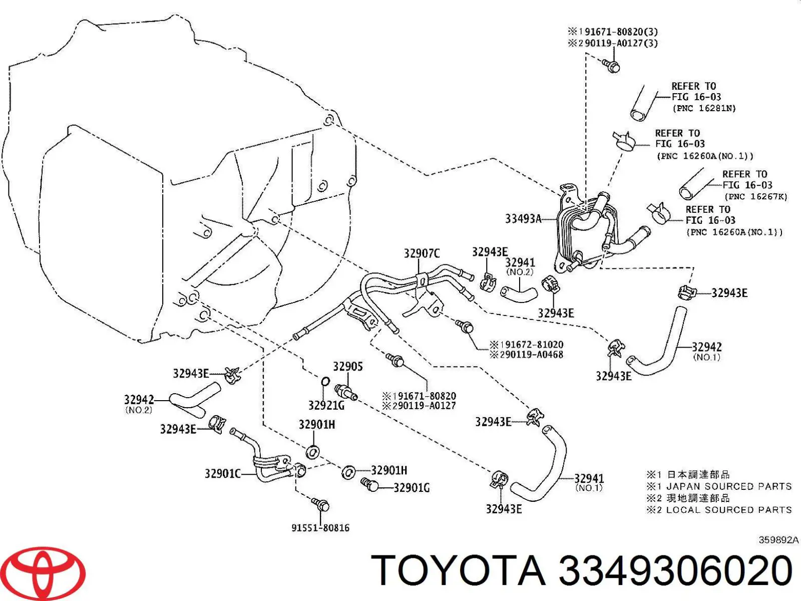 3349306020 Toyota depósito de combustible