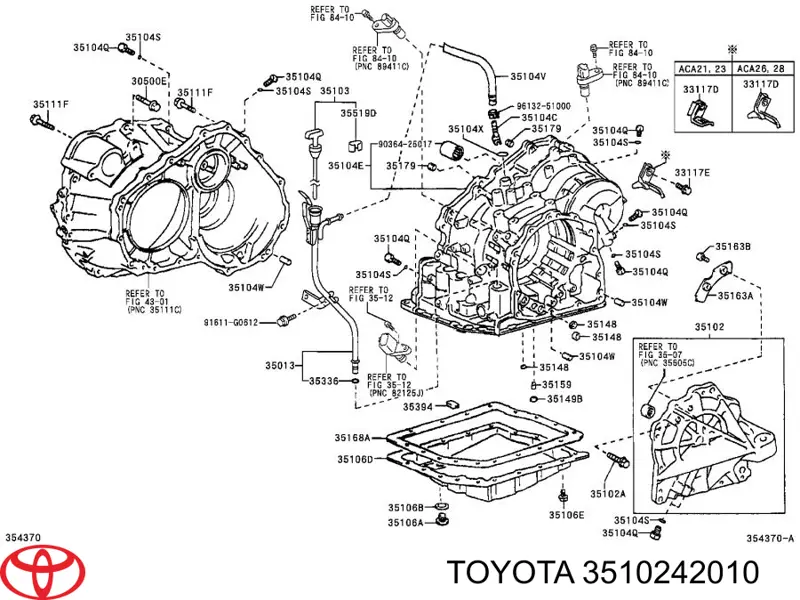 Tapa Trasera Caja De Cambios para Toyota RAV4 (A3)