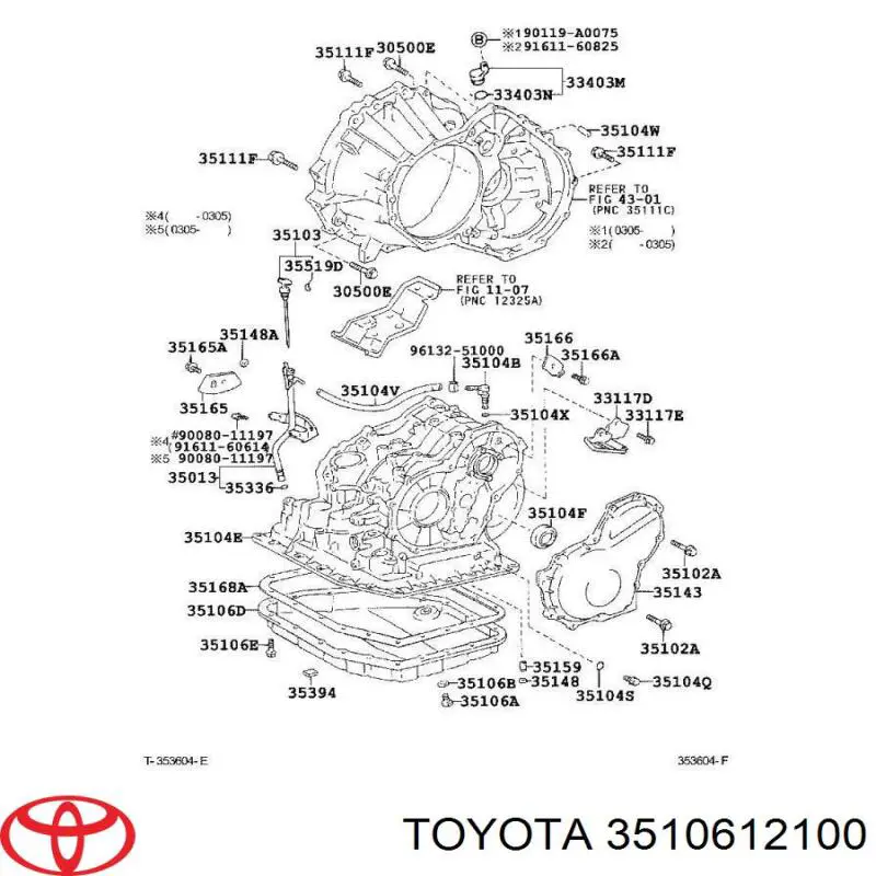 Cárter de aceite, caja automática para Toyota Corolla (E12U)
