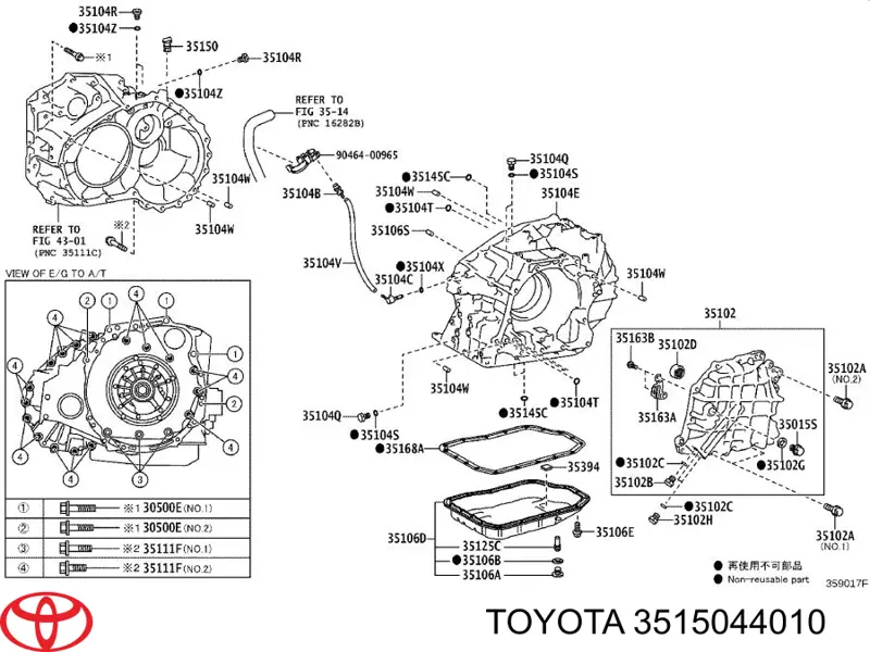  Toyota 3515044010 precio, desde 23,44 EUR