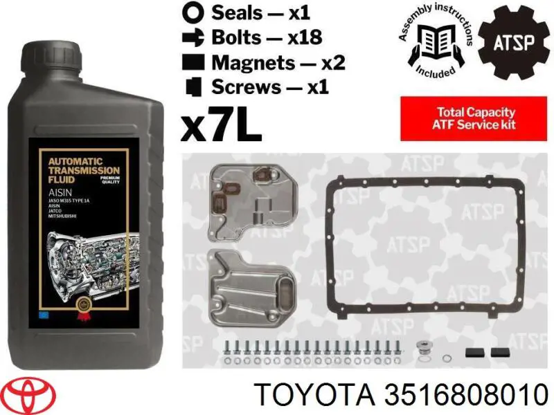 Junta del cárter de la transmisión automática/manual para Toyota Avensis (T27)