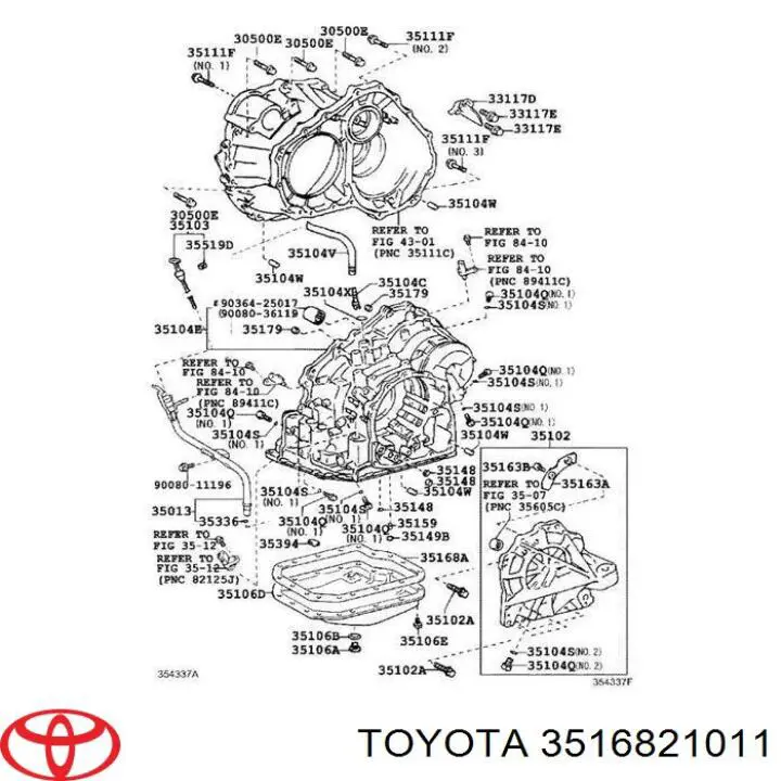 Junta del cárter de aceite de la caja de cambios Toyota 3516821011 precio, desde 6,45 EUR
