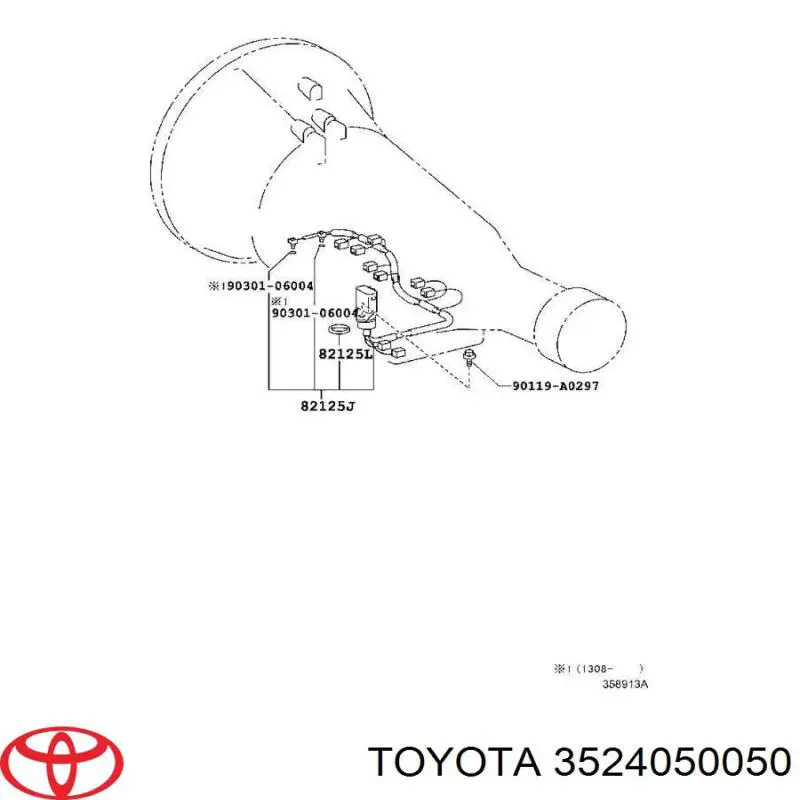 3524050050 Toyota solenoide de transmision automatica