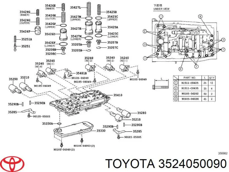 3524050090 Toyota 