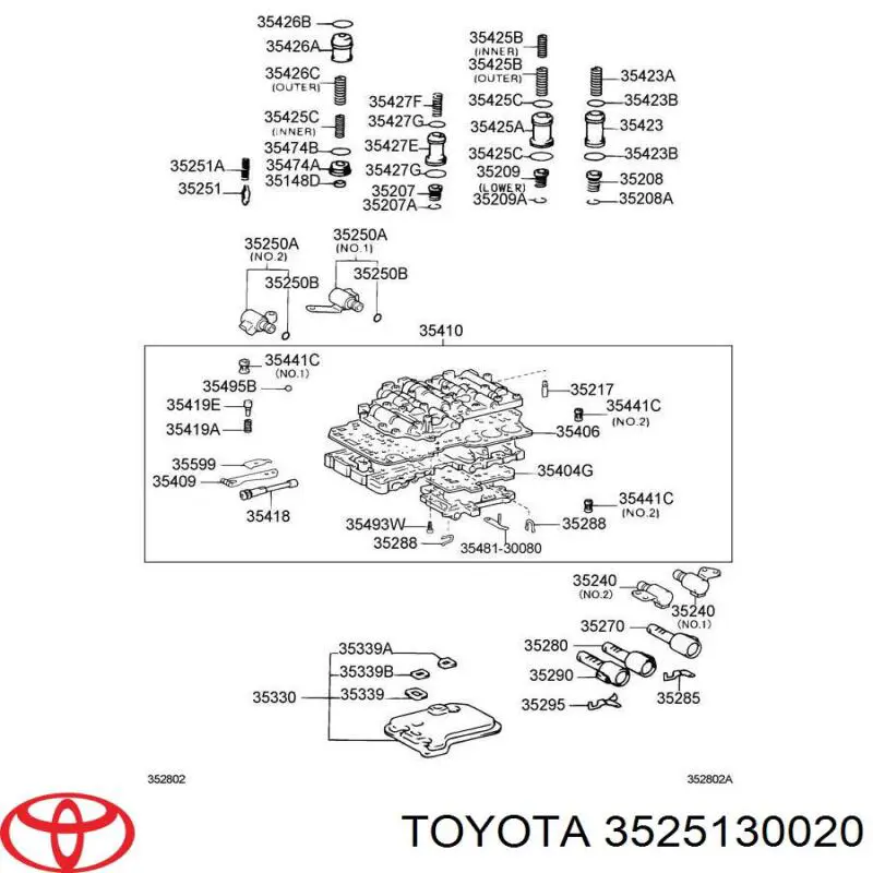 Comprar 3525130020 Toyota 