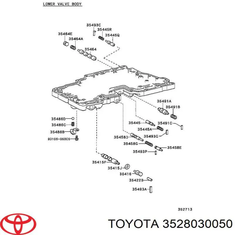 Comprar 3528030050 Toyota Solenoide de transmisión automática