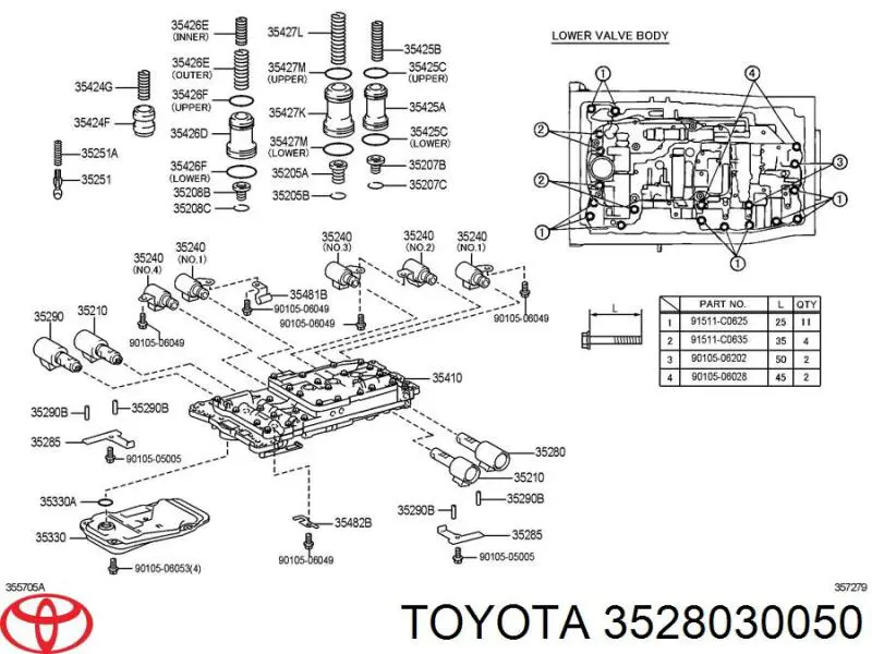 Solenoide de transmisión automática Toyota 3528030050 precio, desde 141,04 EUR