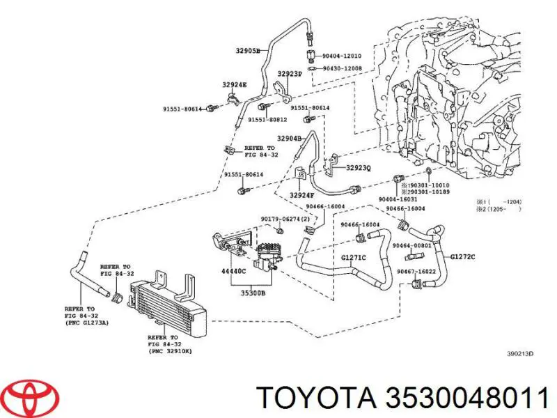 3530048011 Toyota bomba hidráulica de dirección
