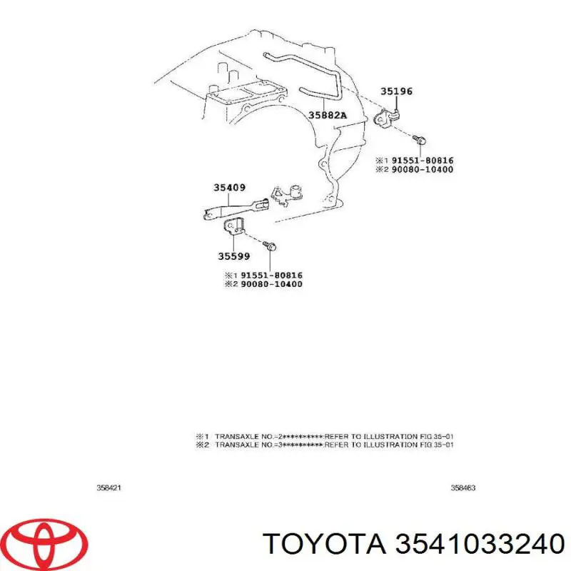 3541033240 Toyota