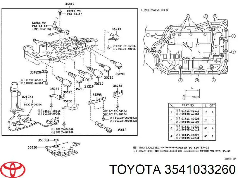 3541033260 Toyota