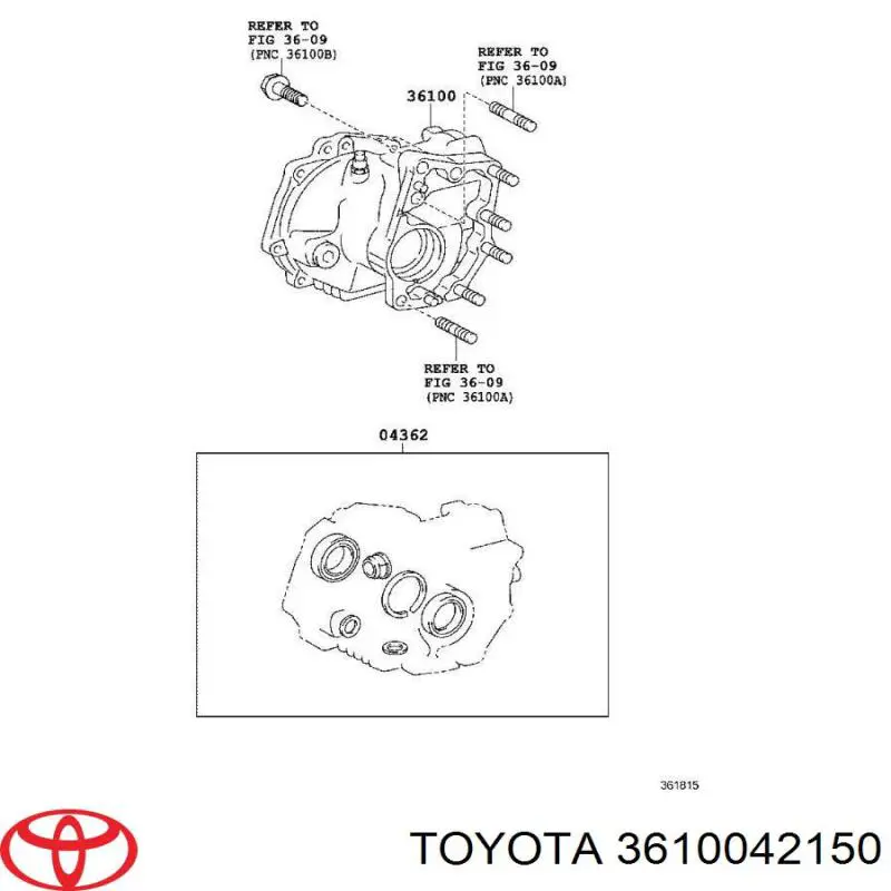 Caja de transferencia Toyota 3610042090 precio, desde 354,29 EUR