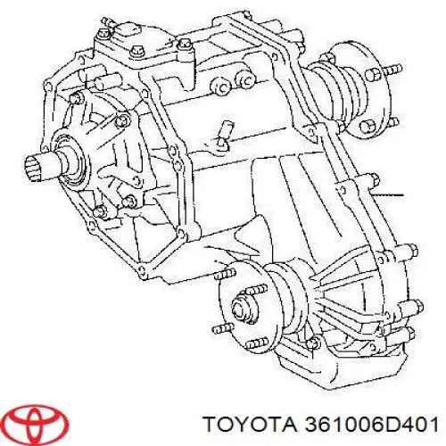 361006D401 Toyota caja de transferencia