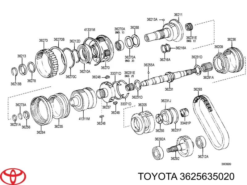 3625635020 Toyota