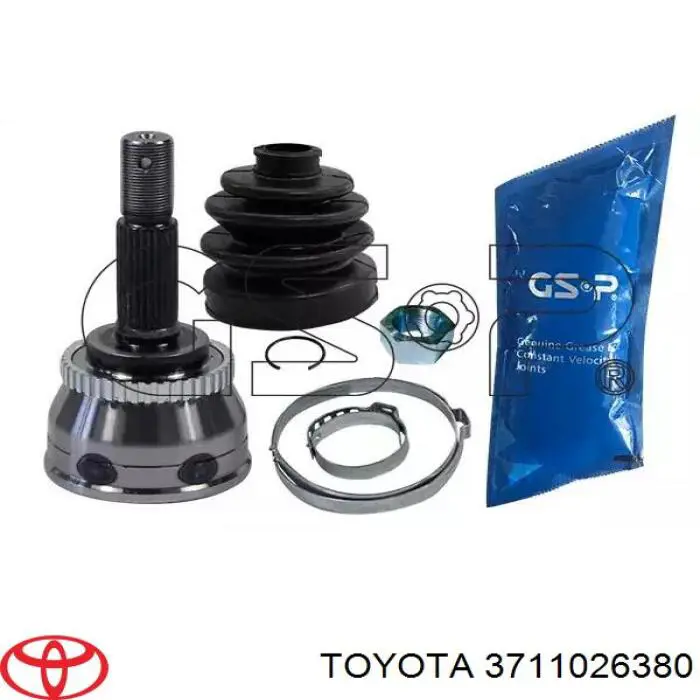 3711026380 Toyota árbol cardán trasero completo