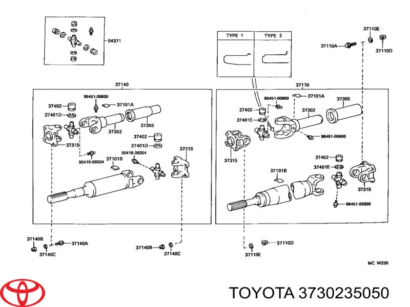 3730235050 Toyota 