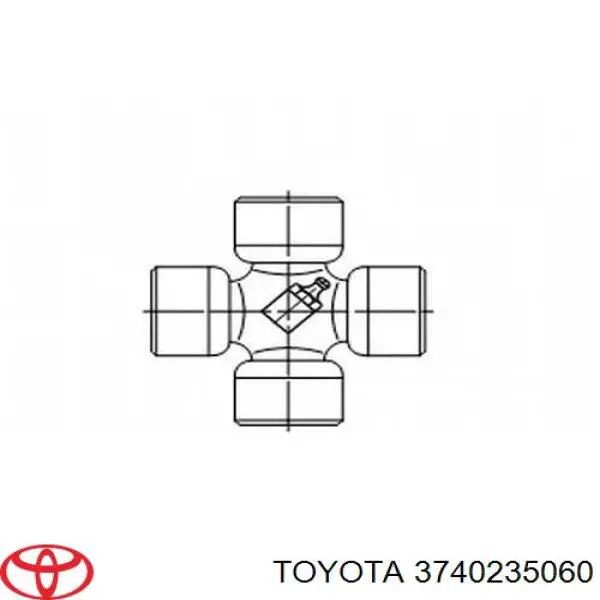 3740235060 Toyota cruceta de árbol de cardán trasero