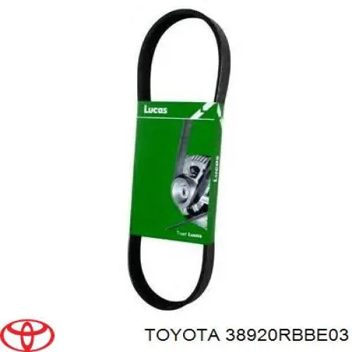 38920RBBE03 Toyota correa trapezoidal