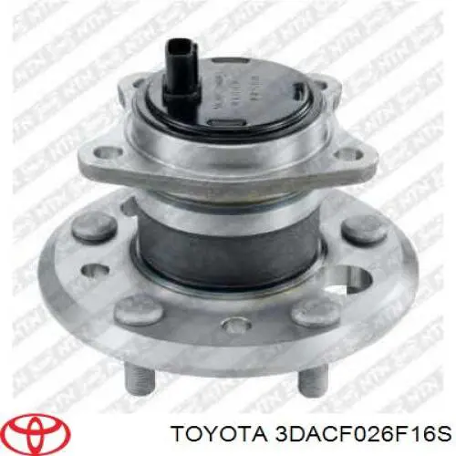 3DACF026F16S Toyota cubo trasero izquierdo