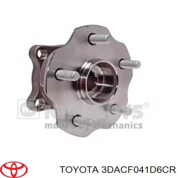 3DACF041D6CR Toyota cubo de rueda trasero