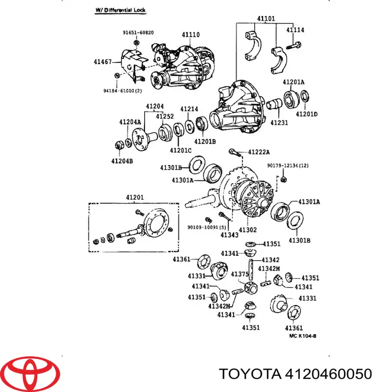 Brida de accionamiento, trasera para Toyota Land Cruiser (J10)