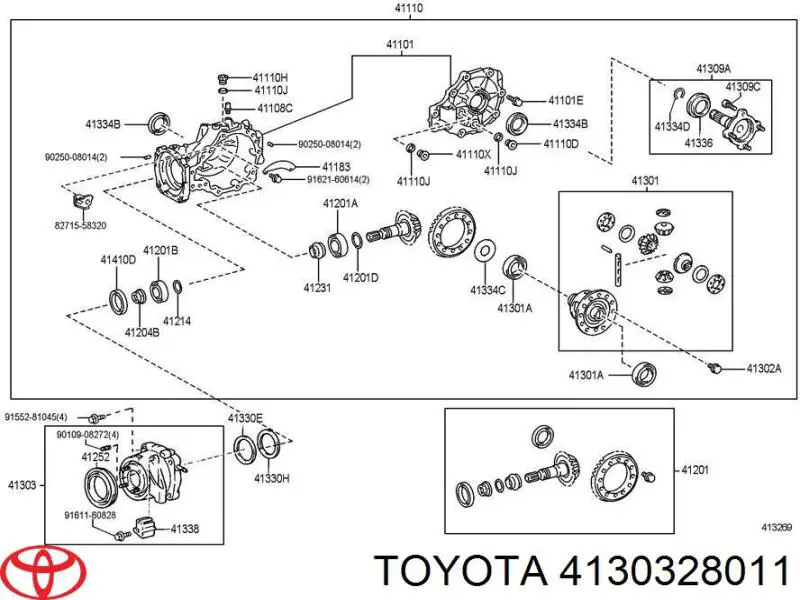 4130328011 Toyota manguito de haldex