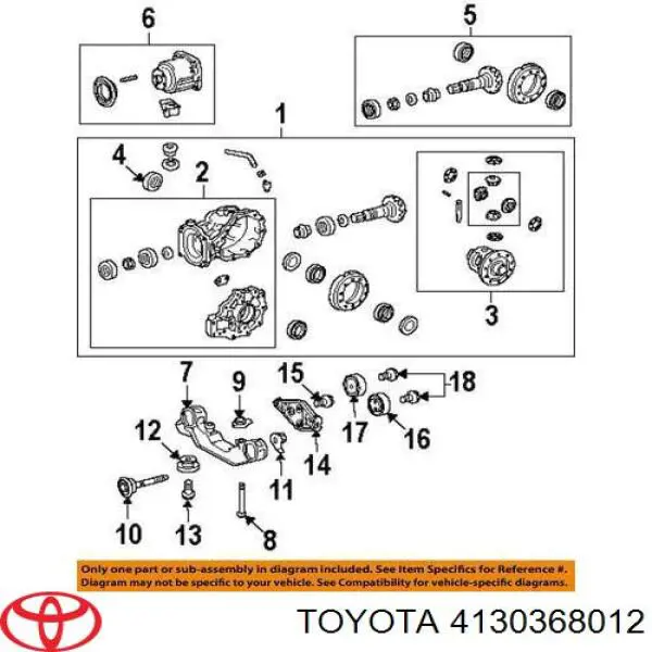 Manguito de HALDEX TOYOTA 4130368012