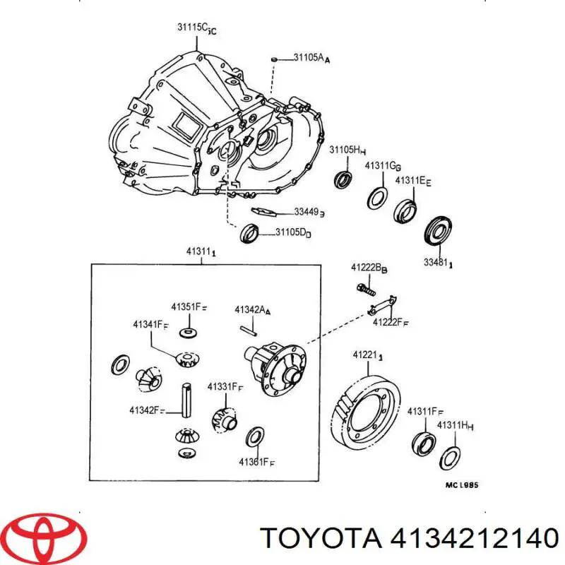 4134212140 Toyota