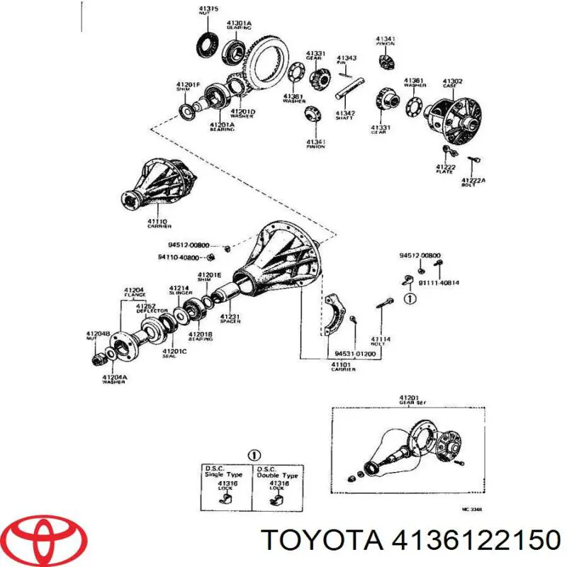 4136122150 Toyota