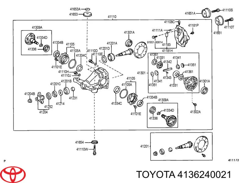 4136240021 Toyota