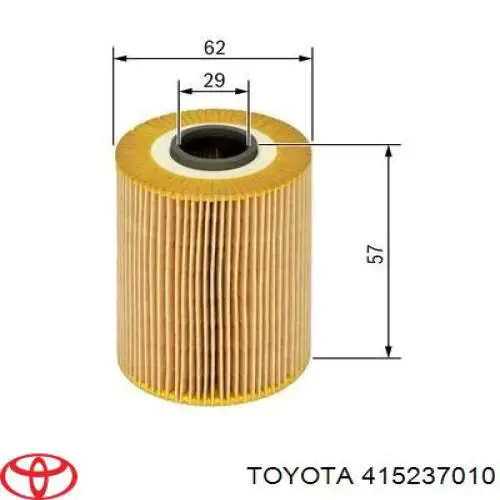 Filtro de aceite motor Toyota 415237010