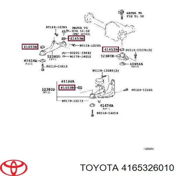 4165326010 Toyota arandela seguro semieje