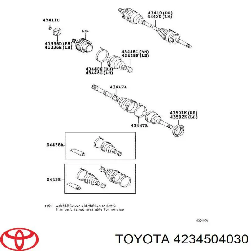 4234504030 Toyota