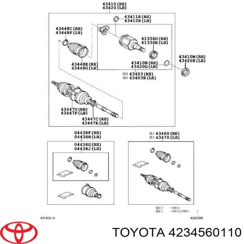 Clip de fijación del guardabarros delantero Toyota 4234560110 precio, desde 13,82 EUR