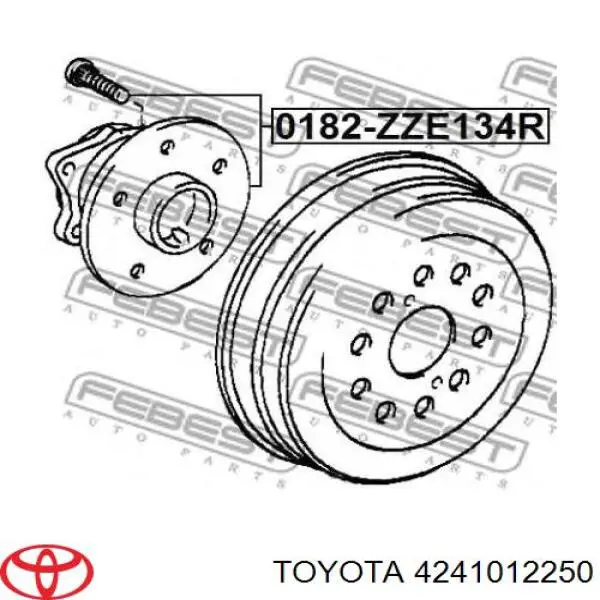 Comprar 4241012250 Toyota Cubo de rueda, Eje trasero