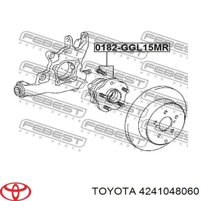 Comprar 4241048060 Toyota Cubo de rueda, Eje trasero