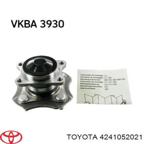 4241052021 Toyota cubo de rueda trasero