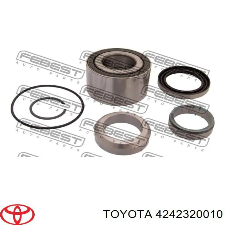 4242320010 Toyota anillo de retención de cojinete, semieje de transmisión trasera