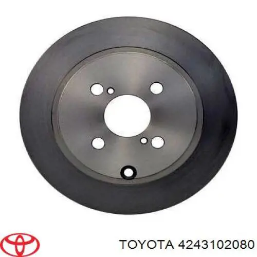 4243102080 Toyota disco de freno trasero