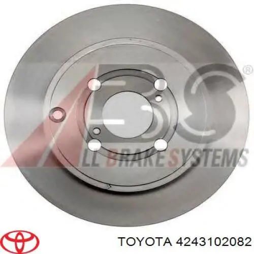 4243102082 Toyota disco de freno trasero