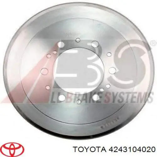 4243104020 Toyota freno de tambor trasero