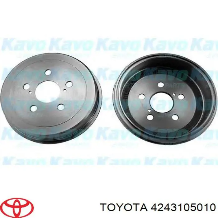 4243105010 Toyota freno de tambor trasero