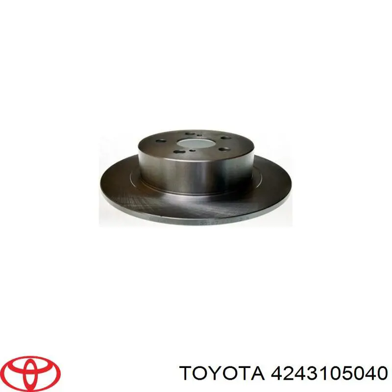 4243105040 Toyota disco de freno trasero